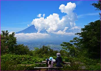 富士山眺めて