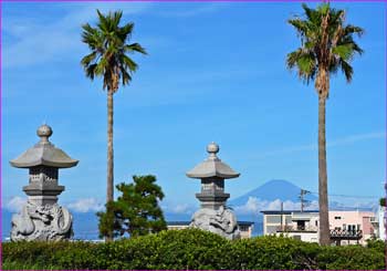 江ノ島大橋の富士へ