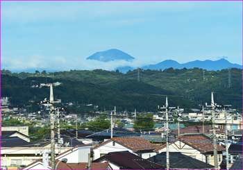 浅間山も見ゆ