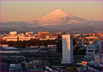 我が家から富士