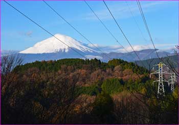 送電線の富士