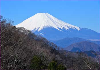 雨山峠の富士