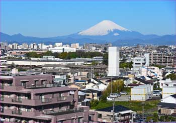 我が家から富士山