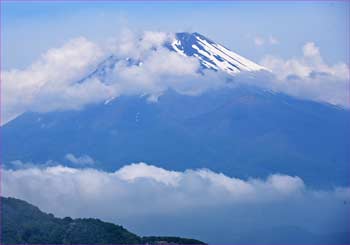 富士晴れて