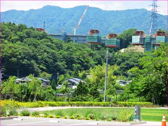 金時公園で