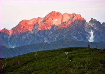 剱岳朝焼け