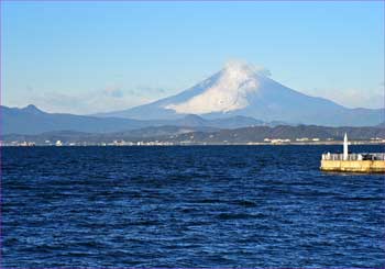 江ノ島大橋富士