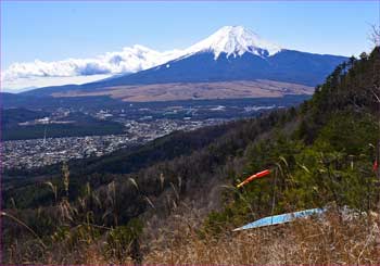 峠にて