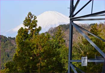 鉄塔と富士