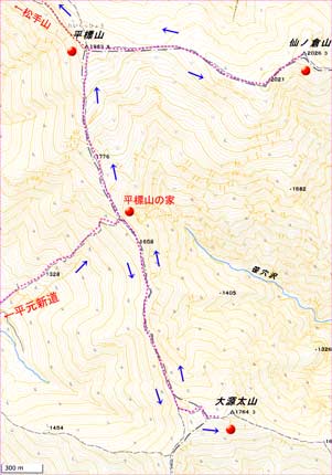 仙ノ倉地図