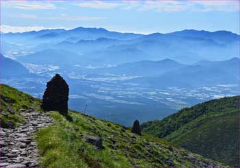 硫黄岳から