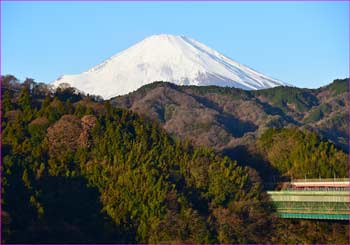 嵐の富士