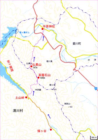 仏果山地図