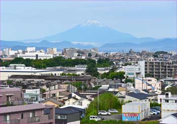 我が家から富士山