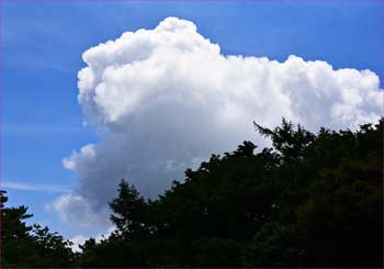 雲湧く