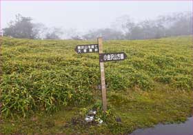 石丸峠標識