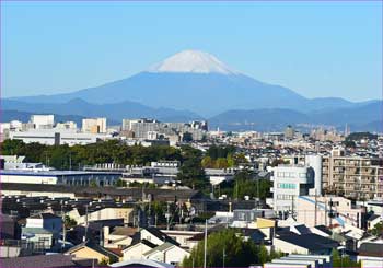 富士山冠雪