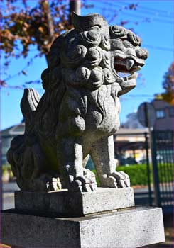 町屋神社の狛犬