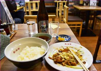 焼肉定食で