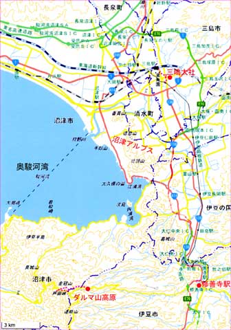 金冠山地図