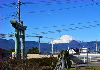 鳥居と富士