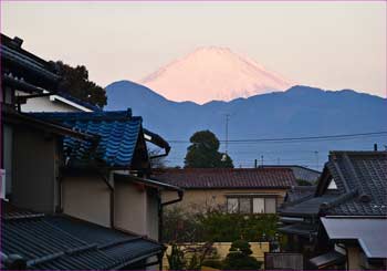 上大井駅の富士