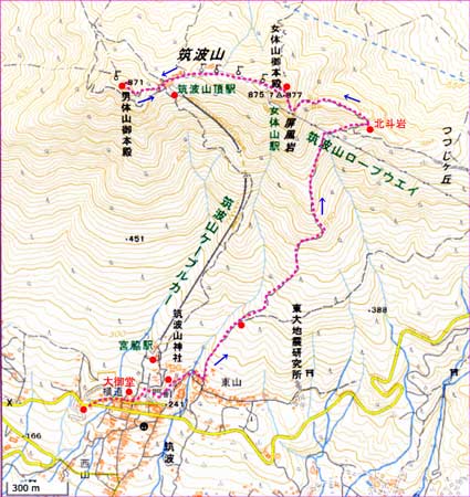 筑波山地図