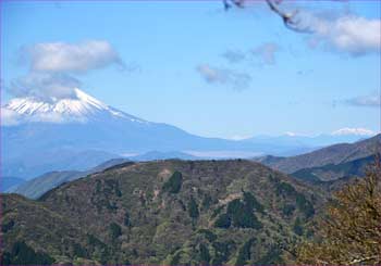 山頂近し富士