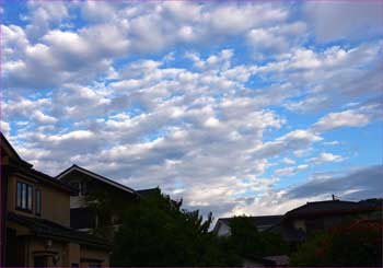 雲間に