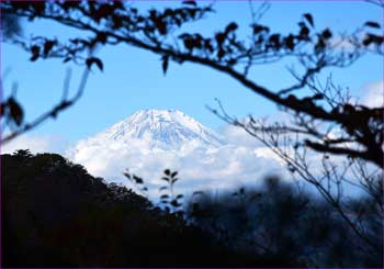 雨山峠の富士