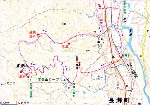 宝登山地図