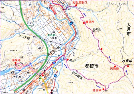 九鬼山地図