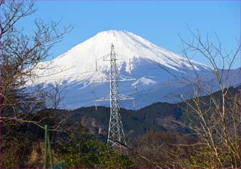 鉄塔と富士