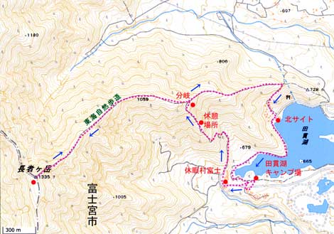 長者ヶ岳地図