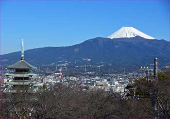 五重塔と富士