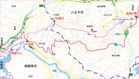 高尾山地図