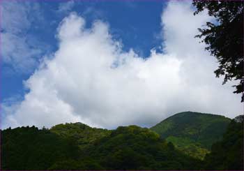 雲湧く