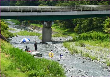 中津川にて