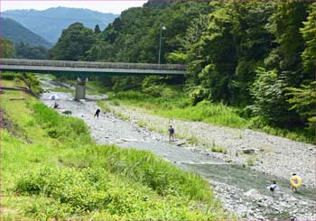 中津川にて