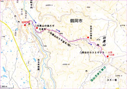 羽黒山地図