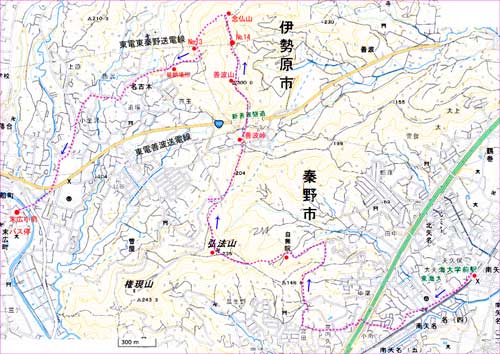 弘法山地図