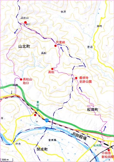 高松山地図
