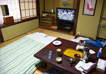 部屋で