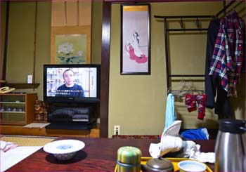 部屋で