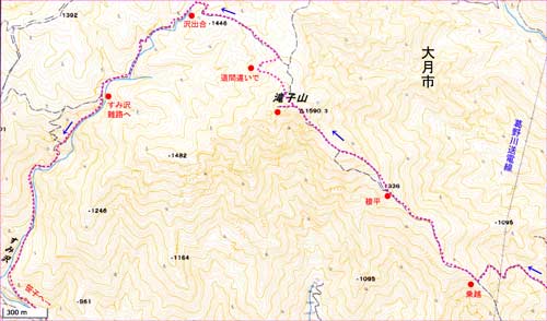 滝子山地図