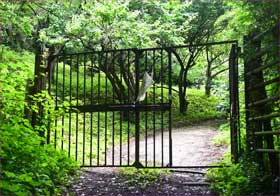 果樹園入り口