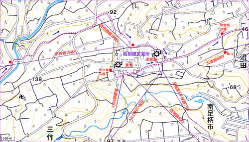 西相模変電所地図