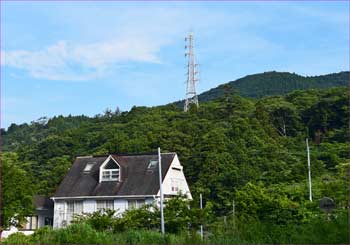 宮城野の送電鉄塔