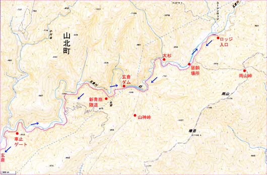 玄倉川地図