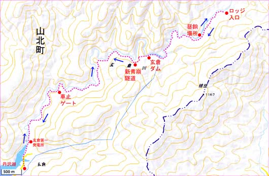 玄倉地図